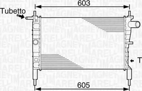 Magneti Marelli 350213831000 - Radiatore, Raffreddamento motore autozon.pro