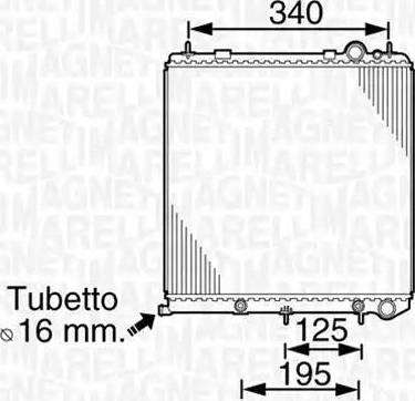 Magneti Marelli 350213820000 - Radiatore, Raffreddamento motore autozon.pro