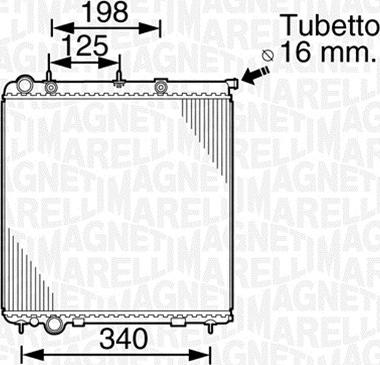 Magneti Marelli 350213821000 - Radiatore, Raffreddamento motore autozon.pro