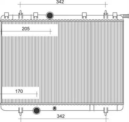 Magneti Marelli 350213873000 - Radiatore, Raffreddamento motore autozon.pro