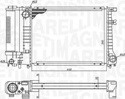 Magneti Marelli 350213240000 - Radiatore, Raffreddamento motore autozon.pro