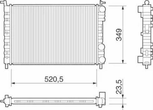 Magneti Marelli 350213259000 - Radiatore, Raffreddamento motore autozon.pro