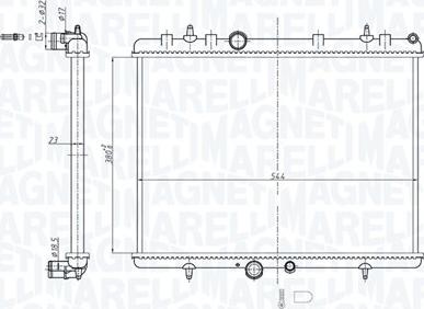 Magneti Marelli 350213209600 - Radiatore, Raffreddamento motore autozon.pro