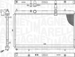 Magneti Marelli 350213200900 - Radiatore, Raffreddamento motore autozon.pro