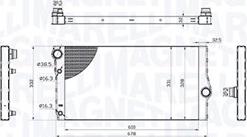 Magneti Marelli 350213214600 - Radiatore, Raffreddamento motore autozon.pro