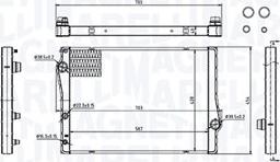 Magneti Marelli 350213214700 - Radiatore, Raffreddamento motore autozon.pro