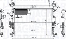 Magneti Marelli 350213215800 - Radiatore, Raffreddamento motore autozon.pro