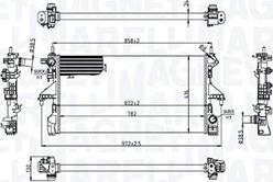 Magneti Marelli 350213216700 - Radiatore, Raffreddamento motore autozon.pro