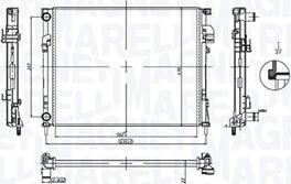 Magneti Marelli 350213212900 - Radiatore, Raffreddamento motore autozon.pro