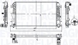 Magneti Marelli 350213212600 - Radiatore, Raffreddamento motore autozon.pro