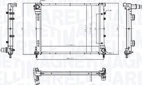 Magneti Marelli 350213212300 - Radiatore, Raffreddamento motore autozon.pro