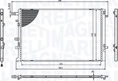 Magneti Marelli 350213217000 - Radiatore, Raffreddamento motore autozon.pro