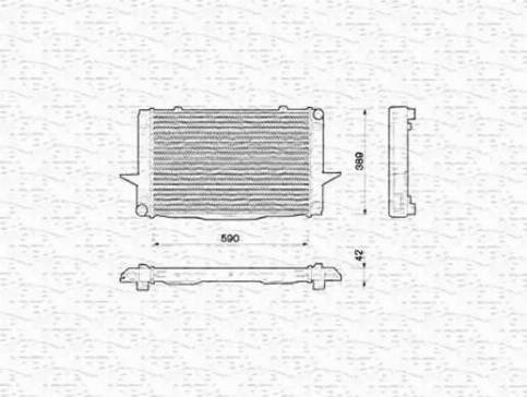 Magneti Marelli 350213790000 - Radiatore, Raffreddamento motore autozon.pro