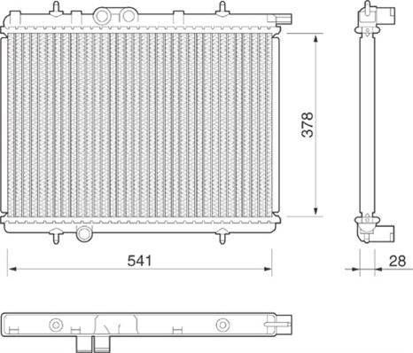 Magneti Marelli 350213797000 - Radiatore, Raffreddamento motore autozon.pro