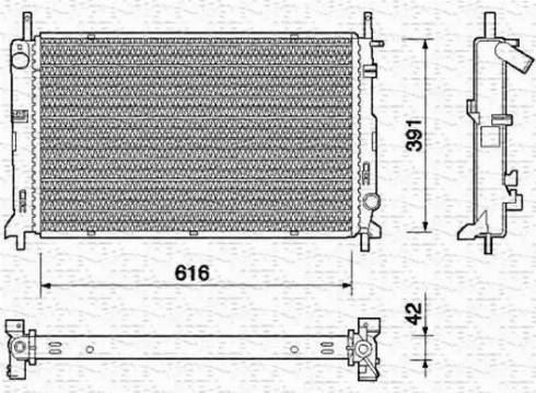 Magneti Marelli 350213716000 - Radiatore, Raffreddamento motore autozon.pro