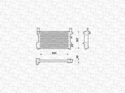 Magneti Marelli 350213784000 - Radiatore, Raffreddamento motore autozon.pro