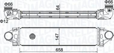 Magneti Marelli 351319204990 - Intercooler autozon.pro