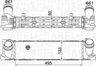 Magneti Marelli 351319204900 - Intercooler autozon.pro