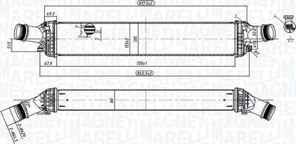 Magneti Marelli 351319204430 - Intercooler autozon.pro