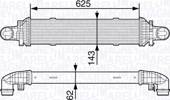 Magneti Marelli 351319203350 - Intercooler autozon.pro