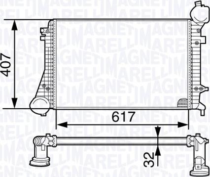 Magneti Marelli 351319202670 - Intercooler autozon.pro