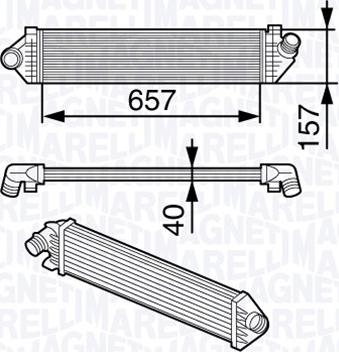 Magneti Marelli 351319202050 - Intercooler autozon.pro