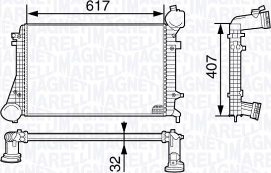 Magneti Marelli 351319202080 - Intercooler autozon.pro