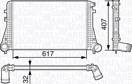 Magneti Marelli 351319202850 - Intercooler autozon.pro