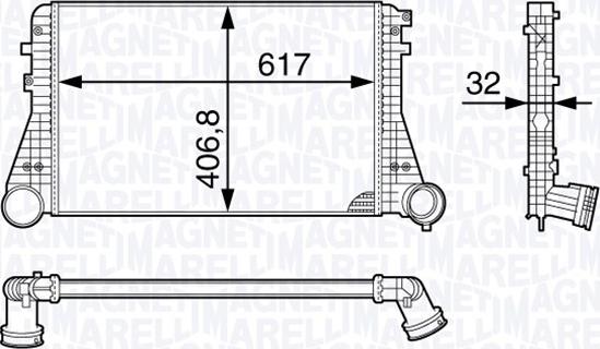 Magneti Marelli 351319202250 - Intercooler autozon.pro