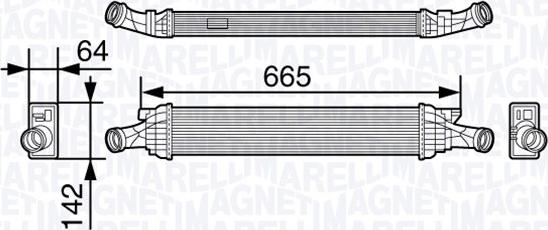 Magneti Marelli 351319202260 - Intercooler autozon.pro