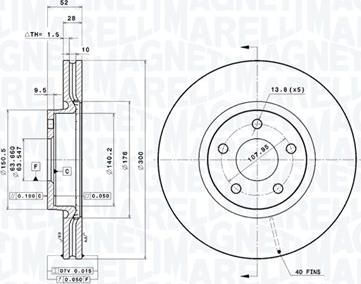 Magneti Marelli 360406099301 - Discofreno autozon.pro