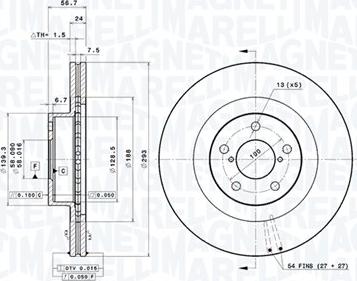 Magneti Marelli 360406099201 - Discofreno autozon.pro