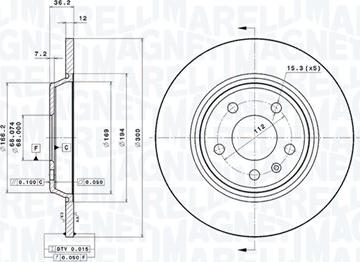 Magneti Marelli 360406095001 - Discofreno autozon.pro