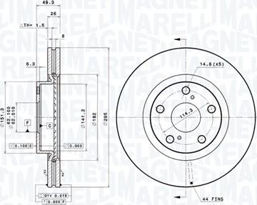 Magneti Marelli 360406090801 - Discofreno autozon.pro