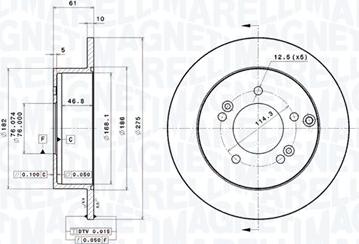 Magneti Marelli 360406098201 - Discofreno autozon.pro