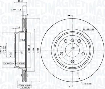 Magneti Marelli 360406093901 - Discofreno autozon.pro