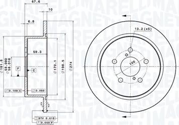 Magneti Marelli 360406097901 - Discofreno autozon.pro