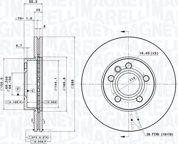 Magneti Marelli 360406049101 - Discofreno autozon.pro