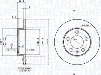 Magneti Marelli 360406049701 - Discofreno autozon.pro