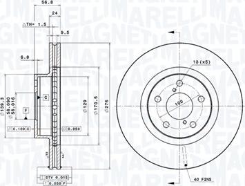 Magneti Marelli 360406045401 - Discofreno autozon.pro