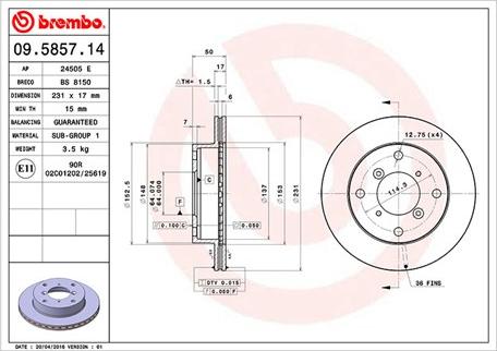 Magneti Marelli 360406046000 - Discofreno autozon.pro