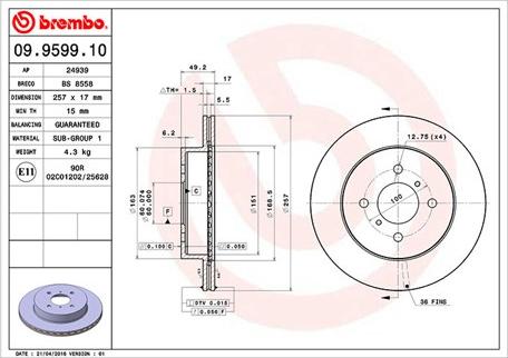 Magneti Marelli 360406046200 - Discofreno autozon.pro