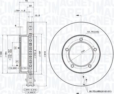 Magneti Marelli 360406046701 - Discofreno autozon.pro