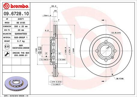 Magneti Marelli 360406048500 - Discofreno autozon.pro