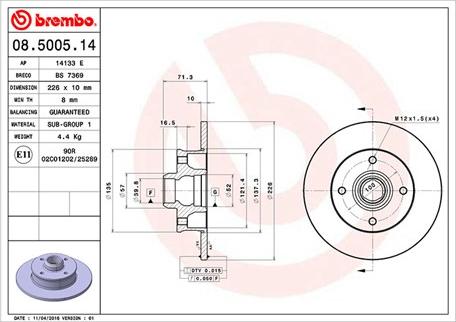 Magneti Marelli 360406048300 - Discofreno autozon.pro