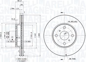 Magneti Marelli 360406047001 - Discofreno autozon.pro