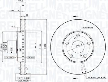 Magneti Marelli 360406047101 - Discofreno autozon.pro