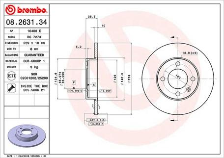 Magneti Marelli 360406047800 - Discofreno autozon.pro