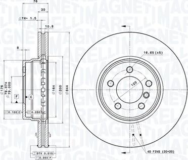 Magneti Marelli 360406054401 - Discofreno autozon.pro