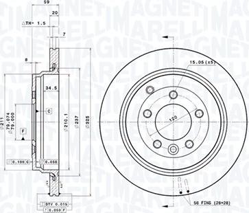 Magneti Marelli 360406054801 - Discofreno autozon.pro